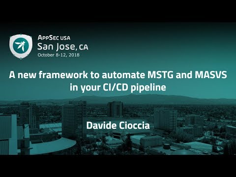 Image thumbnail for talk A new framework to automate MSTG and MASVS in your CI/CD pipeline