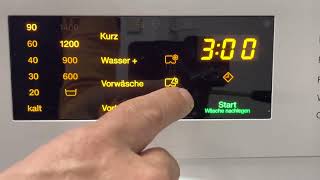 Waschmaschine Miele WSD323 WPS, Erstinbetriebnahme, Tür öffnen, Transportsicherung entfernen