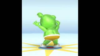 Gummibar shakes his butt