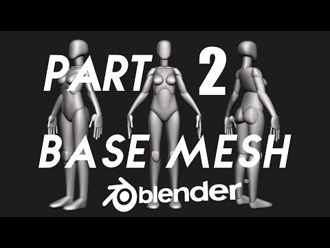 Sculpt your first female basemesh in blender for beginners ( Part 2/3 )