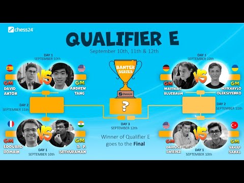 GM Mykhaylo Oleksiyenko (UKR) vs GM Matthias Bluebaum (GER) | Banter series | Qualifier E | Day 1
