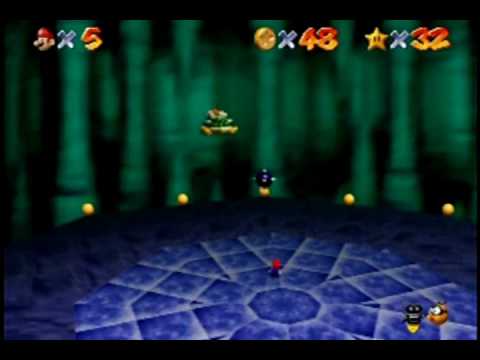 Super Mario 64 100% Walkthrough Part 8 - Bowser in the Dark World