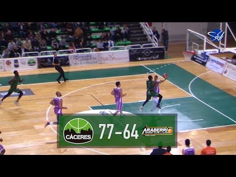 Resumen: Cáceres Patrimonio de la Humanidad - Sáenz Horeca Araberri [LEB Oro 18/19]