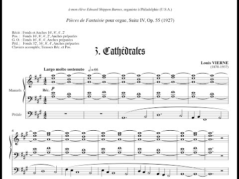 Louis Vierne - Pieces de Fantaisie, 3e L., Op.55: III. Cathedrales - Daniel Roth