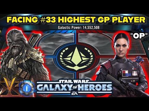 SWGOH | Facing the 33rd Highest GP Player in the Game (I Rage) - Kyber 1 Grand Arena
