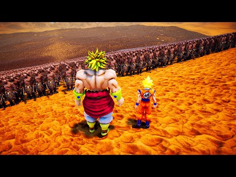 Goku & Broly VS 2 Million Orcs ! Ultimate Epic Battle Simulator 2 - UEBS 2
