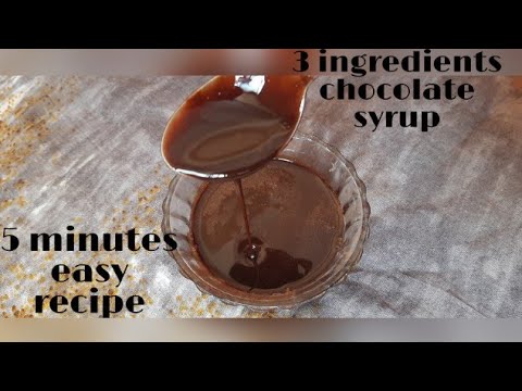 3 ingredients chocolate syrup recipe. ||spicy treats by hafiza||