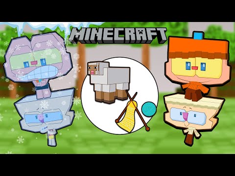 Capa de Mongo e Drongo CONGELANDO de FRIO em MINECRAFT em BUSCA de OVELHA no Minecraft! 🐑🧊