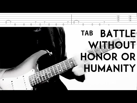 【TAB】BATTLE WITHOUT HONOR OR HUMANITY   HOTEI Arranged by  Kameda. Guitar Cover
