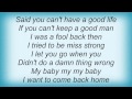 Billie - Saying I'm Sorry Now Lyrics_1 
