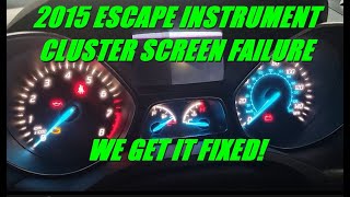 2015 ESCAPE INSTRUMENT CLUSTER SCREEN FAILURE FIXED-Covers Ford models that have the 4" blue screens