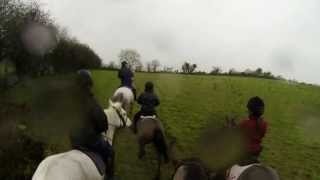 preview picture of video 'donegal & tyrone farmers hunt sion mills 14/12/13'