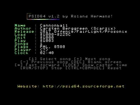 Cannonball by Scarzix - 8580 Recording (C64)