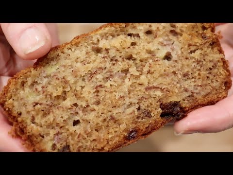 Moist Banana Bread with Raisins Recipe and Taste Test 😋🍌🍞