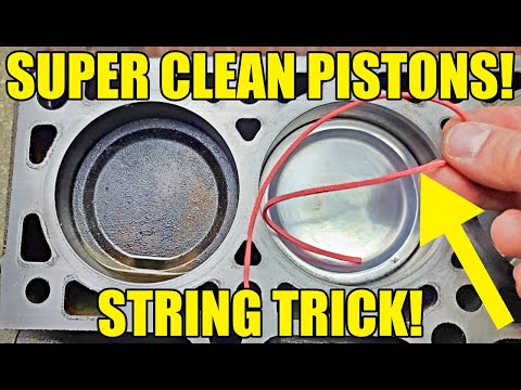 How I Cleaned My SVT Lightning Pistons & Engine Block Using WAX STRING! BONUS: Head Cleaning!