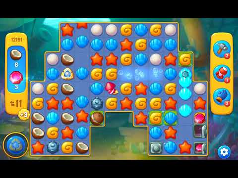 Fishdom Easy Level 12191 (with full seashell) @choraelmin