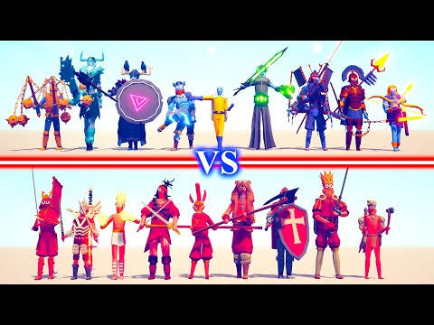 NEW HIDDEN UNITS Team vs MELEE Team - Totally Accurate Battle Simulator TABS