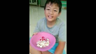 azka zahran azki belajar masak di tahun 2020