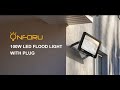Onforu 100W LED Flood Light with Plug | Super Bright