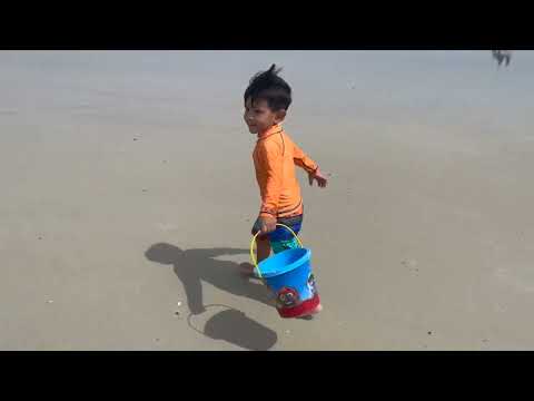 Sharav enjoying at Huguenot Memorial Park Beach, Jax Florida
