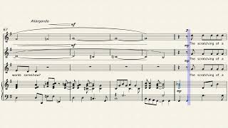 Mellotron Scratch – Porcupine Tree - arranged for SSA choir and piano