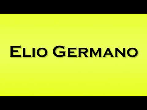 Pronunciation of Elio Germano