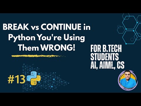 BREAK vs CONTINUE in Python You're Using Them WRONG!