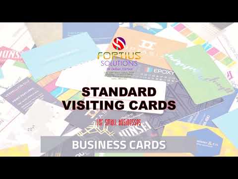 Standard visiting card printing - 300gsm cards