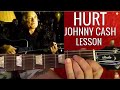 JOHNNY CASH - Hurt - Guitar Lesson - Easy ...