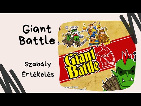 Törpök vs Orkok kisszerű harca: Giant Battle társasjáték játékbemutató és szabályismertető - Társasozz Okosan!
