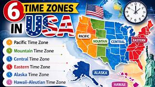 6 Time Zones in the USA Explained | EST, CST, MST, PST, Alaska & Hawaii Time