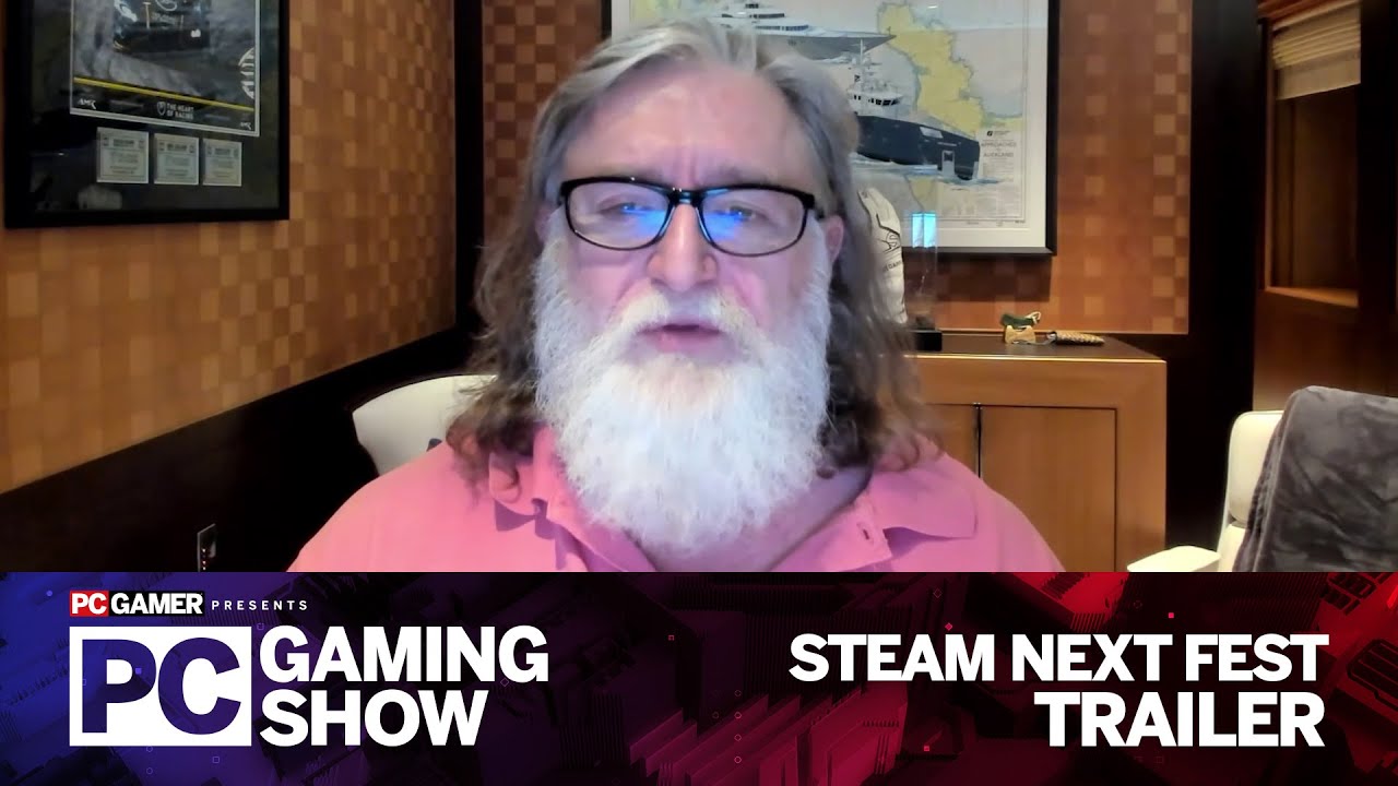 Gabe Newell talks about Steam Next Fest | PC Gaming Show E3 2021 - YouTube