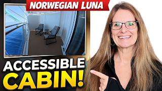 NCL Luna Accessible Balcony Cabin - Bedroom, Bath & Balcony Walk Through