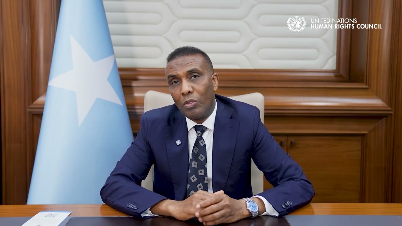 Somalia: Prime Minister Hamza Abdi Barre addresses the 61st session of the UN Human Rights Council