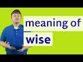 Wise | Meaning of wise