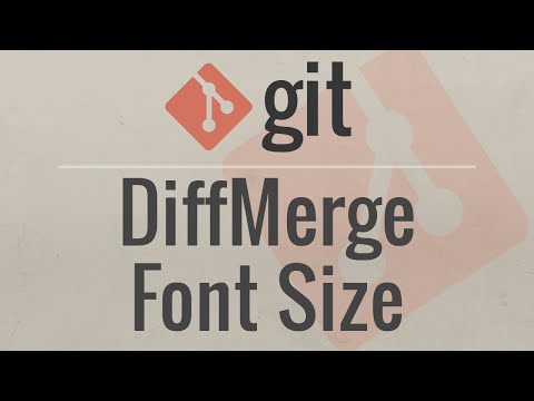 Git Tutorial Change DiffMerge Font Size on Mac OSX