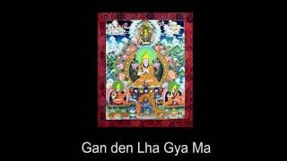 Instruction to practise a retreat on  Ganden Lha Gyäma“One Hundred Deities of the Land of Joy”