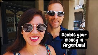 Tips on how to DOUBLE your MONEY when you visit ARGENTINA!! Must know before you visit!