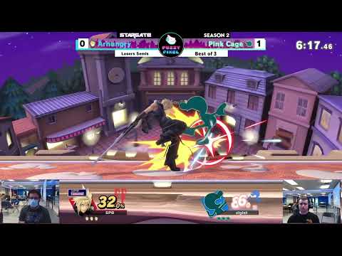 Arhungry (Cloud) vs Pink Cage (Mr. Game & Watch) -  Losers Semi-Final  - Stargate #25