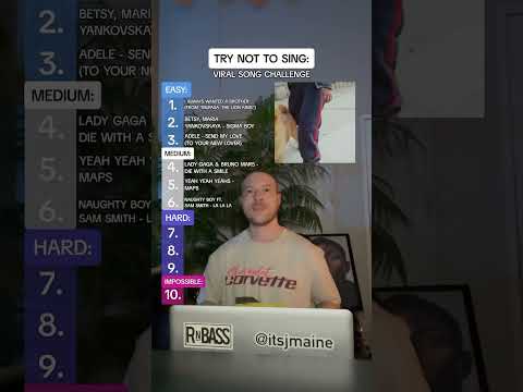 Try Not To Sing: Viral Song Challenge #shorts #music #challenge