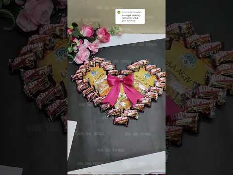 kopi bentuk love ide kado unik #giftideas #idekado #valentinegift  #buketpermen #buketkopi