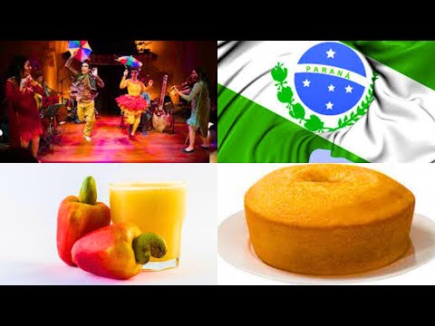 Desserts and juices typical of the state of Paraná.