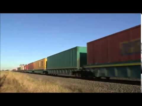 Freight Train from Melbourne to Adelaide   Container Shipping by Rail in Australia