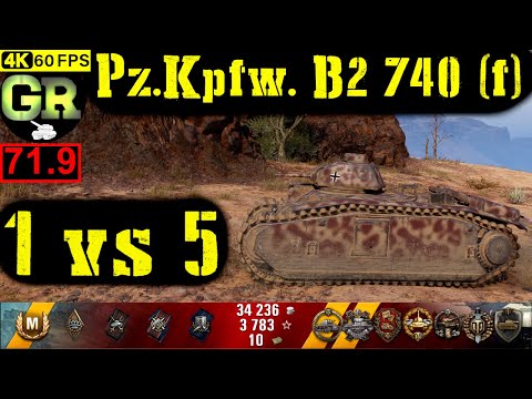 72_World of Tanks Pz.Kpfw. B2 740 (f) WoT Replay - 9 Kills 1.8K DMG(Patch 1.4.0)