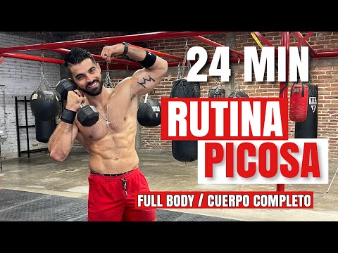 Rutina de Cuerpo Completo (24 Minutos) Ejercicios Para Brazos, Piernas, Hombros, Abdomen Y Pecho