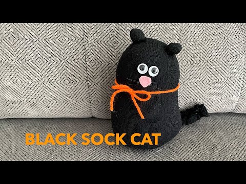Black Sock Cat - No Sew
