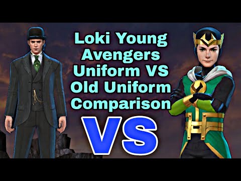 Loki Young Avengers Uniform VS Old Uniform Comparison - Marvel Future Fight
