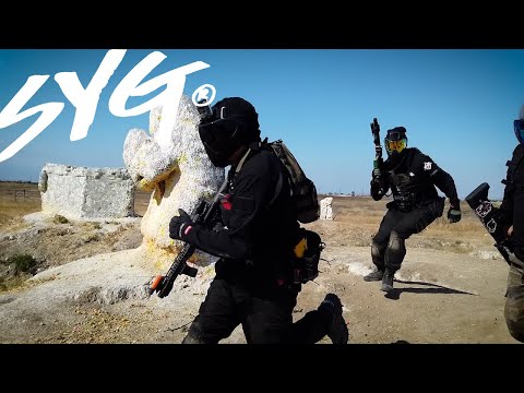 Playing airsoft with Myke Terry of VOLUMES at SC Village | SYG VLOGs #2