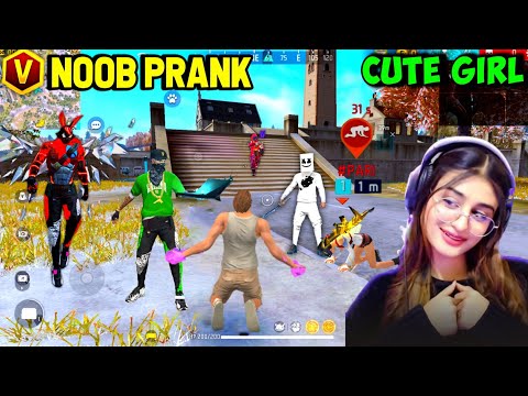 Noob Prank On Random Angry Girl 😤 DJ ADAM ने लिया Revange - Cs Ranked | Garena Free Fire 🔥⚡