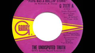 1st RECORDING OF: Papa Was A Rollin’ Stone - Undisputed Truth (1971)